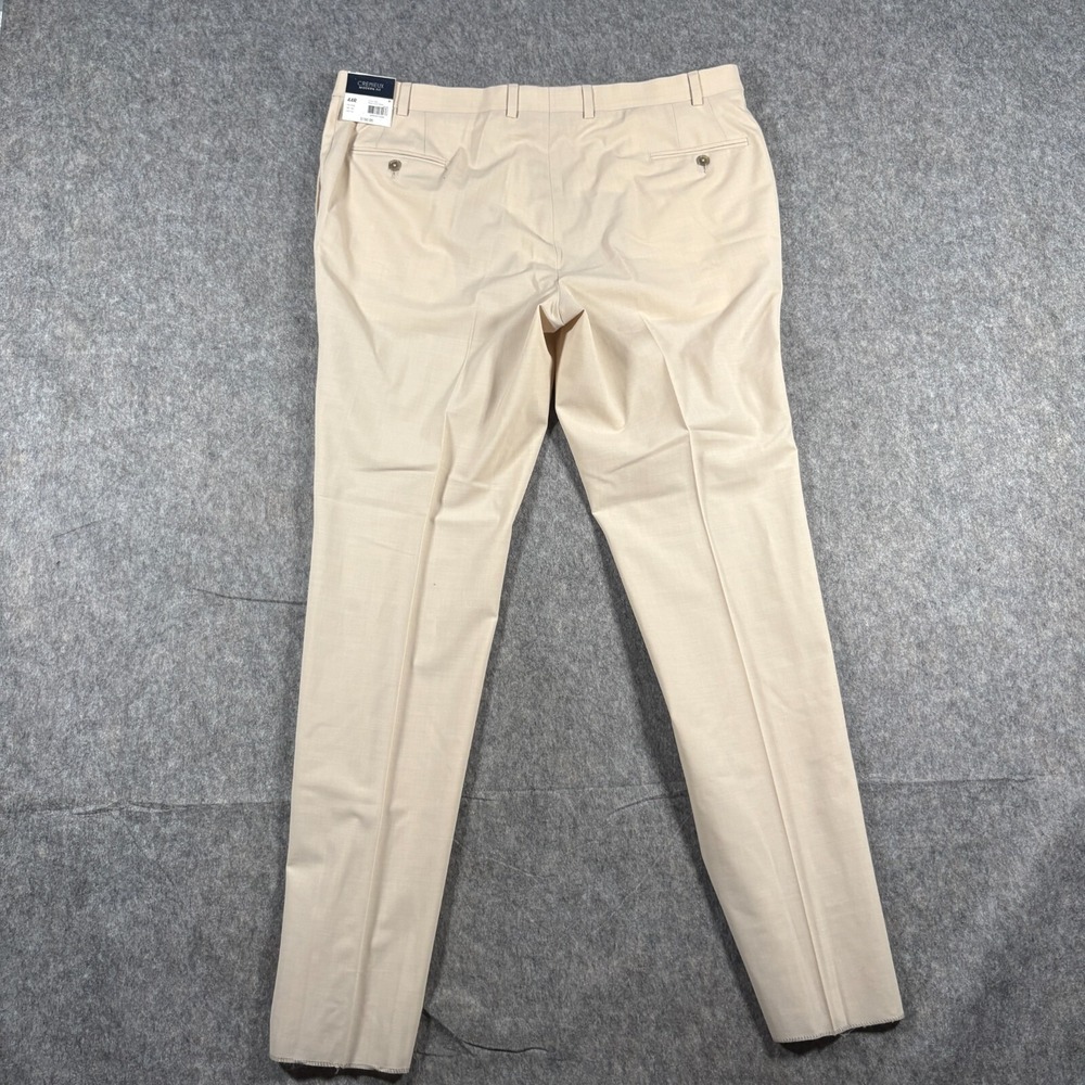 Cremieux Men's Dress Pants Size 44R Tan Beige Flat Front Travel Smart Modern Fit - Picture 7 of 7